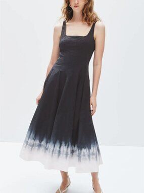 Staud Tie Dye Wells Dress Size 2 MSRP $345